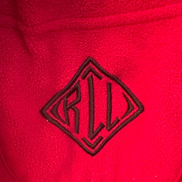 Lauren Ralph Lauren Red Velour Shawl Collar Robe – Vintage – Size M - Picture 4 of 5